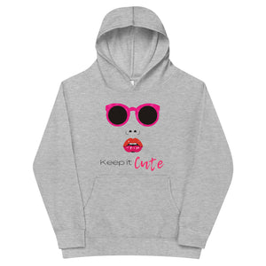 Princess De'ona Keep it Cute Kids fleece hoodie
